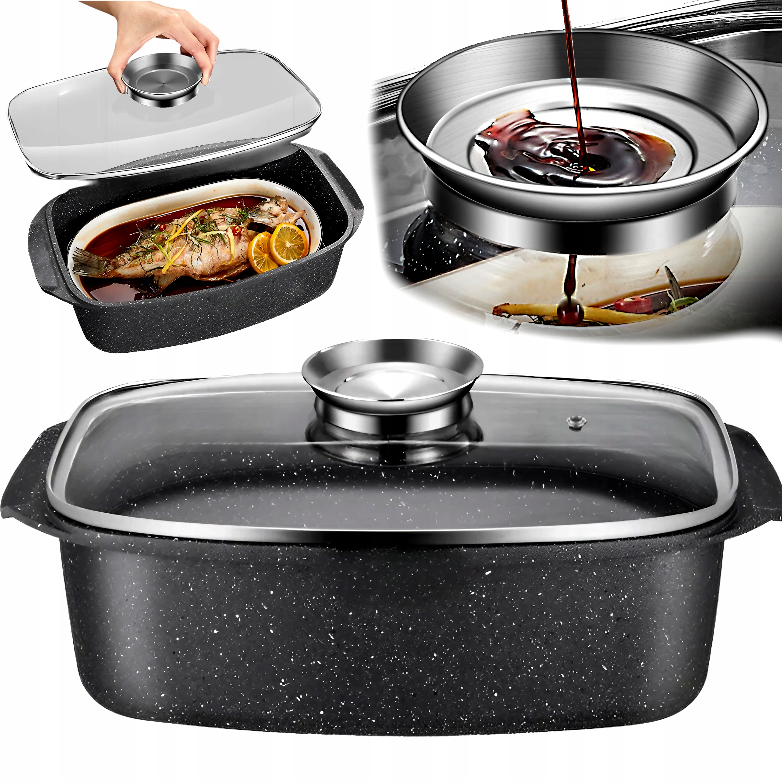 Duża brytfanna gęsiarka 6.5l